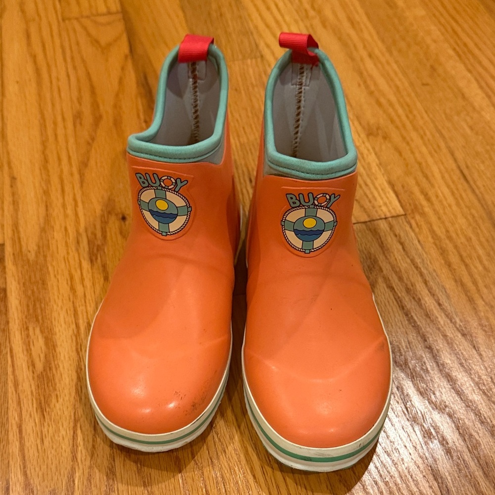Kids Orange Rain Boots